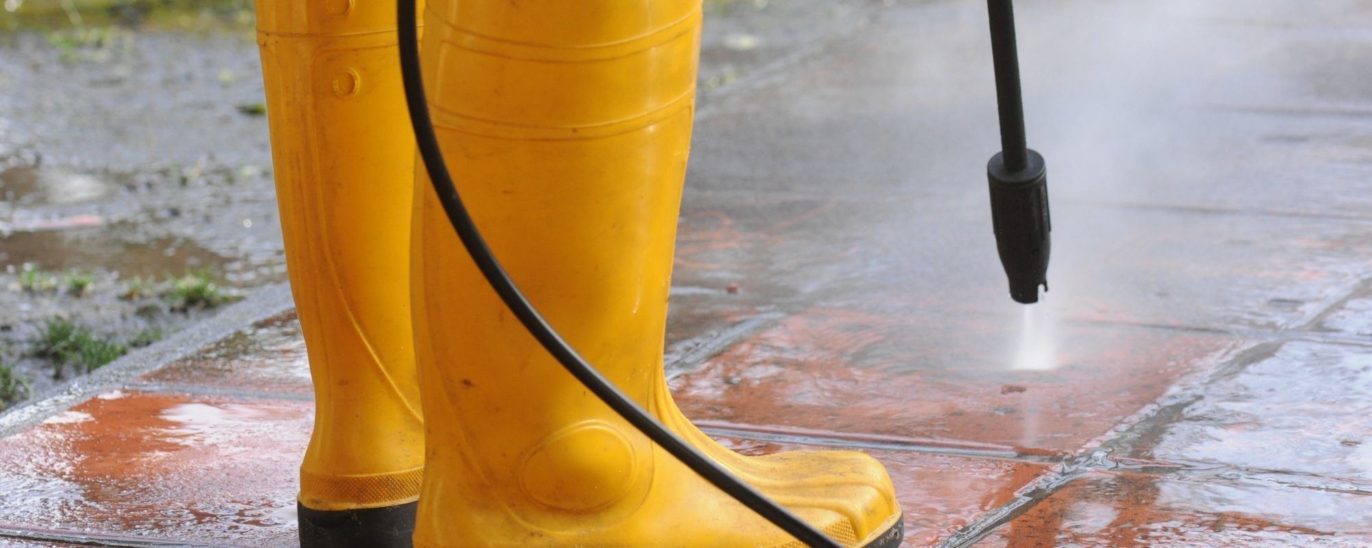 Hochdruckreiniger im Einsatz